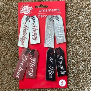 4 Christmas House ornaments